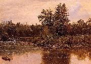 Albert Bierstadt Landscape, New Hampshire oil painting